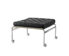 Billede af DUX Karin 73 Skammel H: 40cm - Sort/Læder