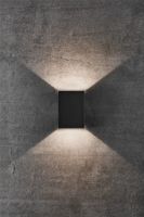 Billede af Nordlux Fold 10 Havelampe Væg H: 14,8 cm - Sort OUTLET