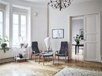 Billede af Swedese Lamino Fodskammel H: 48 cm - Olieret Eg/Scandinavian Grey