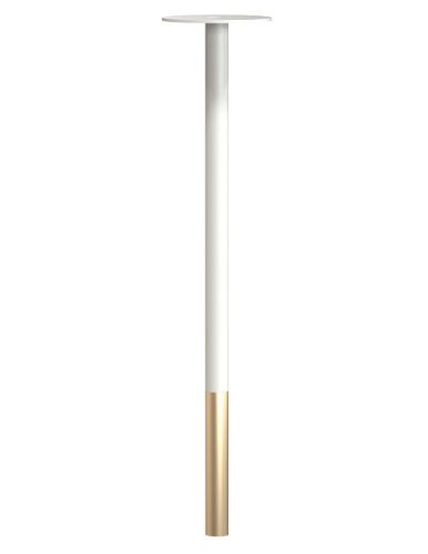 FROST BUKTO Bordben 710 H: 71,4 cm - Mat Hvid/Børstet Guld