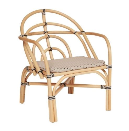 OYOY Momi Outdoor Chair SH: 43 cm - Nature/Clay OUTLET