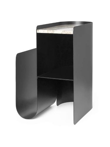 Ferm Living Vault Side Table 40,2x33,4 cm - Black