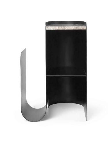 Ferm Living Vault Side Table 40,2x33,4 cm - Black