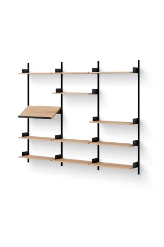 New Works Display Shelf 1900 190x163,5 cm - Oak/Black