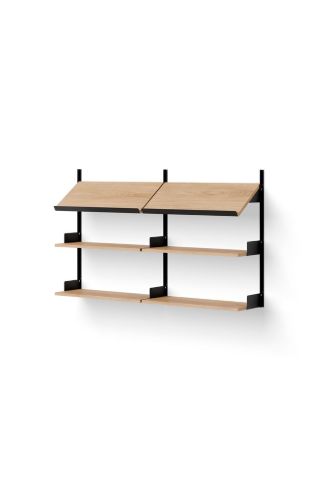 New Works Office Shelf 900 94x163,5 cm - Oak/Black