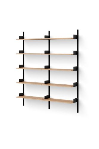 New Works Library Shelf 1900 190x163,5 cm - Oak/Black