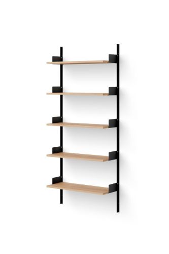New Works Wall Shelf 1900 190x83,5 cm - Oak/Black