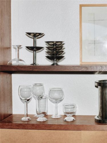Louise Roe Metal Champagne Coupe Low H: 6,5 cm - Stainless Steel