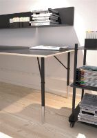 Billede af FROST BUKTO Bordben 710 H: 71,4 cm - Mat Sort/Poleret