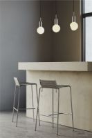 Billede af Thorup Copenhagen Noel Bar Chair SH: 77 cm - Stål/Natur