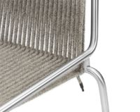 Billede af Thorup Copenhagen Noel Wool Chair SH: 46 cm - Stål/Grå