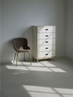 Billede af Normann Copenhagen Kabino Kommode 5 Skuffer H: 127 cm - Hvid