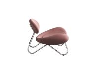 Billede af Woud Meadow Lounge Chair SH: 37 cm - Vidar Pink/Chrome