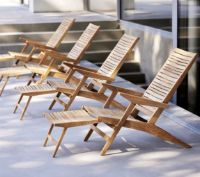 Billede af Cane-line Outdoor Flip Dækstol SH: 37 cm - Teak