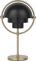 Billede af GUBI Multi-Lite Portable Lampe H: 30 cm - Brass/Black Semi Matt