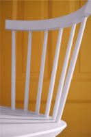 Billede af FDB Møbler J46 Poul M. Volther Stol SH: 45 cm - Violet Hair/Malet Bøg