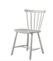Billede af FDB Møbler J46 Poul M. Volther Stol SH: 45 cm - Lysegrå/Dust & Bones/Malet Bøg