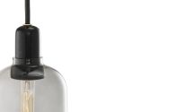 Billede af Normann Copenhagen Amp Pendel Large H: 26cm - Smoke/Sort