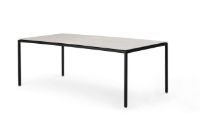 Billede af Vipp 971 Spisebord Medium L 200xB 95xH 72,5 cm - Sort Pulverlakeret/Grå Keramik