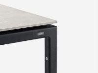 Billede af Vipp 971 Spisebord Medium L 200xB 95xH 72,5 cm - Sort Pulverlakeret/Grå Keramik