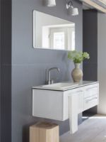 Billede af Vipp 912 Spejl Medium B: 126 cm - Hvid 