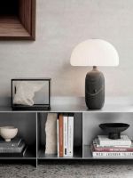 Billede af Vipp 591 Sculpture Table Lamp Small H:39 cm - Grey Marble