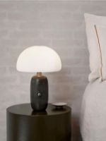 Billede af Vipp 591 Sculpture Table Lamp Small H:39 cm - Grey Marble