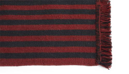 HAY Stripes And Stripes Wool 52x95 cm - Cherry