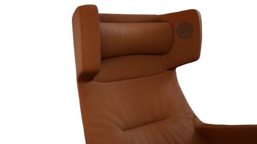 Conform MyPlace Lænestol med Lyd  - Læder/Cognac