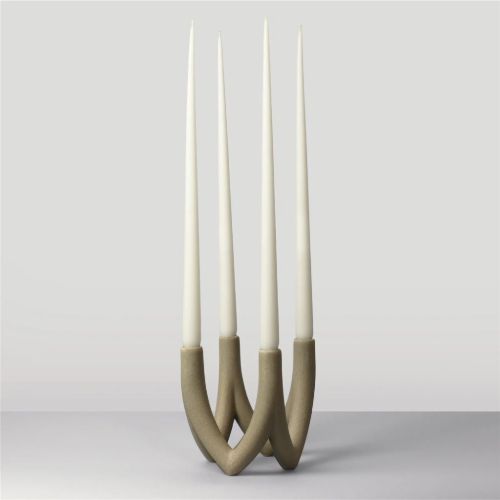 Ro Collection Chandelier Four Armed B: 14 cm - Light Stone