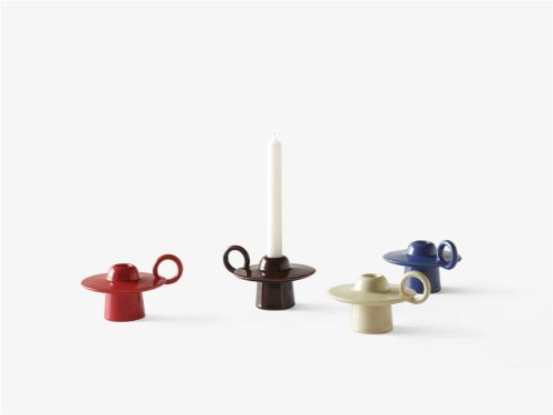 &Tradition Momento Candleholder JH39 7,5x15,1 cm - Red Brown
