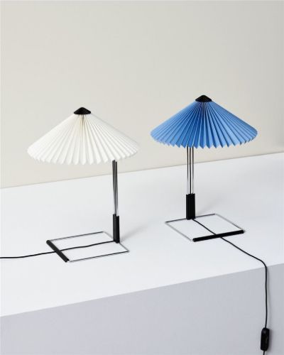 HAY Matin Table Lamp Small H: 38 cm - Mirror/White 
