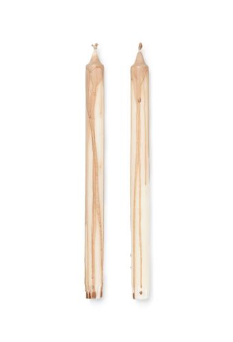 Ferm Living Dryp Candles Set of 2 H: 30 cm - Beige