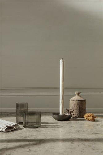Ferm Living Dryp Candles Set of 2 H: 30 cm - Warm Grey