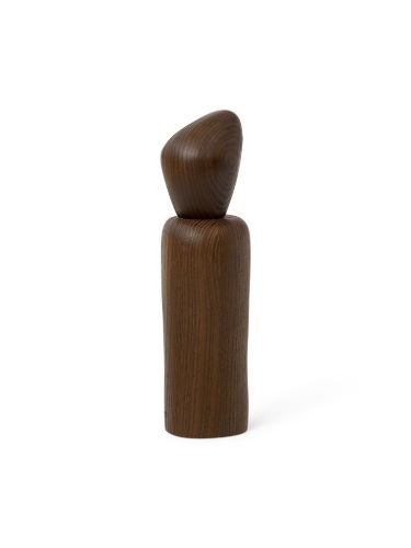 Ferm Living Cairn Grinder H: 18,8 cm - Ash/Dark Brown 