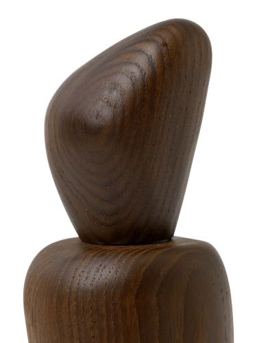 Ferm Living Cairn Grinder H: 18,8 cm - Ash/Dark Brown 