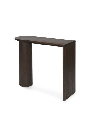 Ferm Living Pylo Console Table B: 100 cm - Dark Stained Oak