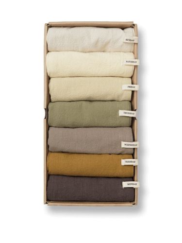 Ferm Living Day Tea Towel Set of 7 - Calm