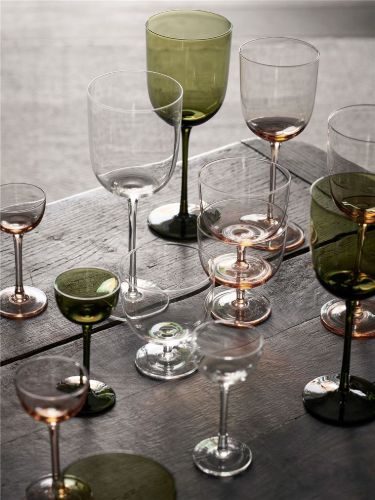 Ferm Living Host Red Wine Glasses Set of 2 - Moss Green