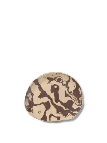 Ferm Living Ryu Platter B: 26 cm - Sand/Brown 