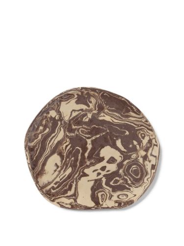 Ferm Living Ryu Platter B: 34 cm - Sand/Brown 