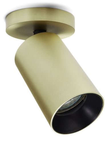 ANTIDARK SpotOn Circle1 Væg/loftlampe Ø: 8 cm - Brass