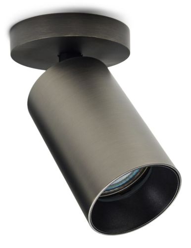 ANTIDARK SpotOn Circle1 Væg/loftlampe Ø: 8 cm - Titanium