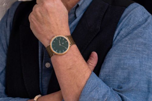 Hemverk Armbåndsur Ø: 40 mm - Graham Fair Conifer/Taupe Nylon 