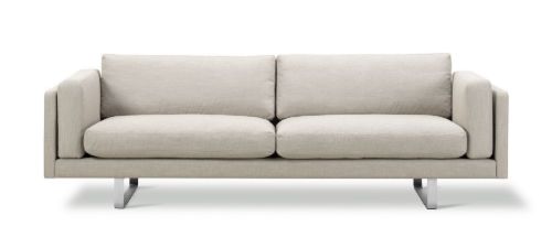 Erik Jørgensen EJ 280 2 Pers. Sofa 100 L: 240 cm - Njord Beige/Børstet Krom