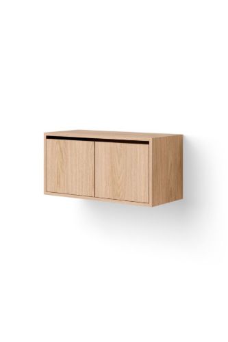 New Works Cabinet Low w. Doors 38,4x79 cm - Oak 