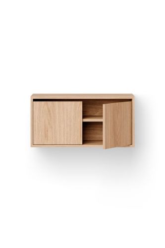 New Works Cabinet Low w. Doors 38,4x79 cm - Oak 