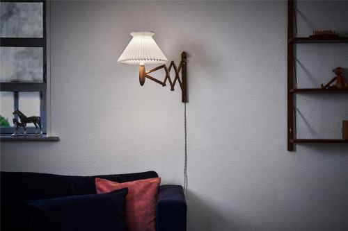 Le Klint SAX Wall Lamp Anniversary Edition D: 60 cm - Nature Oak/Brass Fitting