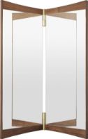 Billede af GUBI Vanity Wall Mirror 2 58,2x69 cm - American Oiled Walnut/Brass