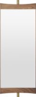 Billede af GUBI Vanity Wall Mirror 1 28x73,8 cm - American Oiled Walnut/Brass